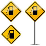 Gas roadsign