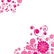 Autumn vector floral background