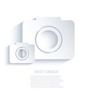Vector camera icon background Eps10 N6