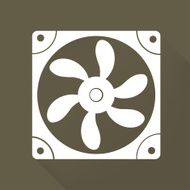 Computer cooling fan icon N3
