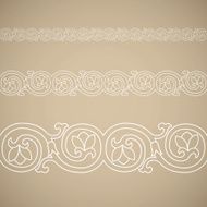 Seamless floral tiling border N9