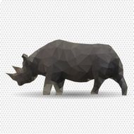 Rhino isolated on a white background