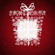 Christmas box snowflake design background N2