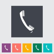 Phone single flat icon