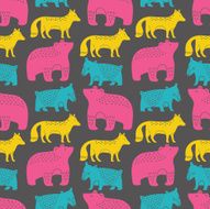 Animals seamless pattern N11