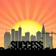 Building Success - Vector Illustration