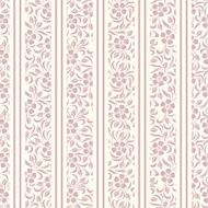 Seamless background with floral pattern and stripes Vector illustration N3