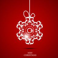Christmas Snowflakes Background Vector Illustration N67