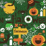 halloween party pattern N2