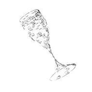 Stylized Wineglass For Fault N45