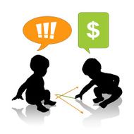 babies drawing a successful business graph N2