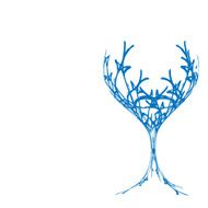 Stylized Wineglass For Fault N48