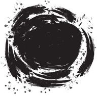 Grunge round banner
