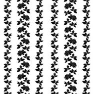 Seamless background plants silhouettes