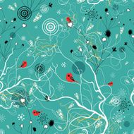 Natural texture with birds