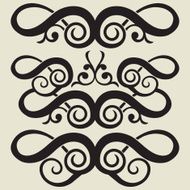 Curly design elements