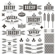 Design elements and logo for bakery N2