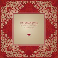 Vector baroque frame in Victorian style N2