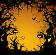 Spooky Tree Border