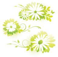 Flower designs green