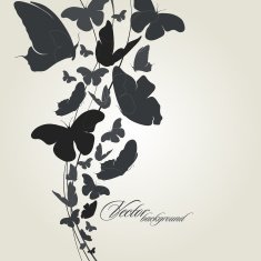 Beautiful butterfly Vector background N2