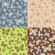 Seamless patterns with butterflies N2