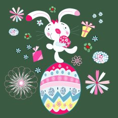 Easter card with Bunny N3