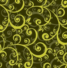 Green floral background N14