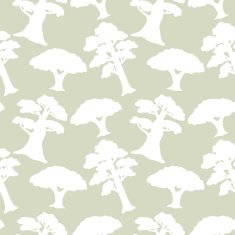 Seamless pattern with silhouettes trees N2