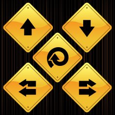 Yellow Signs - Arrows N4