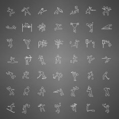 Thin icon human sport N2