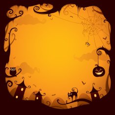 Halloween border for design N4
