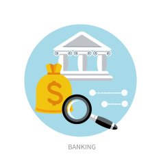 Bank office symbol