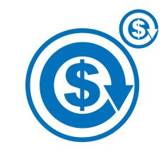 Money circulation exchange economy concept vector N2