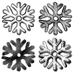 Hand drawn snowflake symbol N2