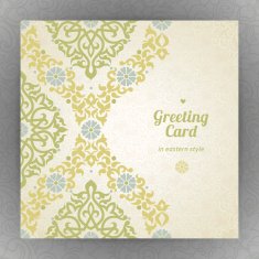 Vintage ornate cards in oriental style N40