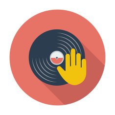 Vinyl disc whit hand N6