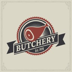 Labels of butcher shop N40