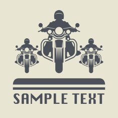 Motorcycle icon or sign N3