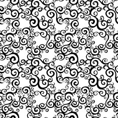 Vector seamless pattern with swirls motifs N3