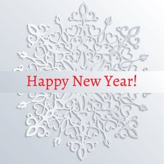 white paper snowflake