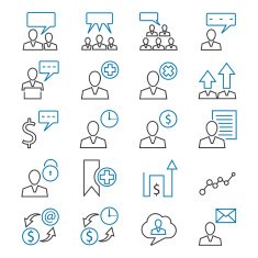 Business and presentation icons N7