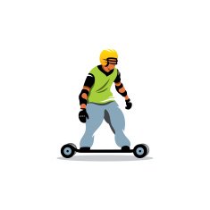 Mountainboard vector sign N2