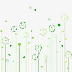 Clock flowers