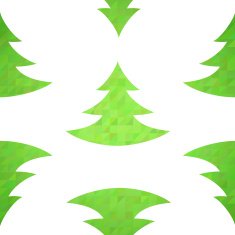 Stylized christmas tree decorative seamless pattern N4