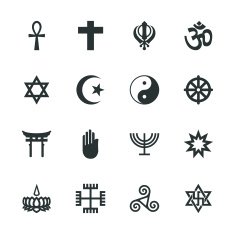 Religion Silhouette Icons free image download