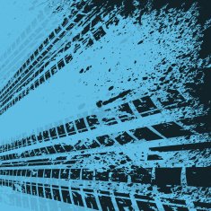 Blue tire track background N3