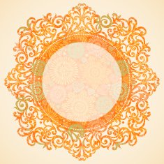 Concept abstract autumn frame with place for text N4