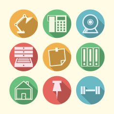 Vector icons for freelance and business N4