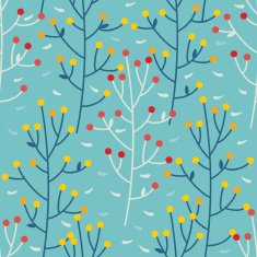 Seamless pattern with trees N22